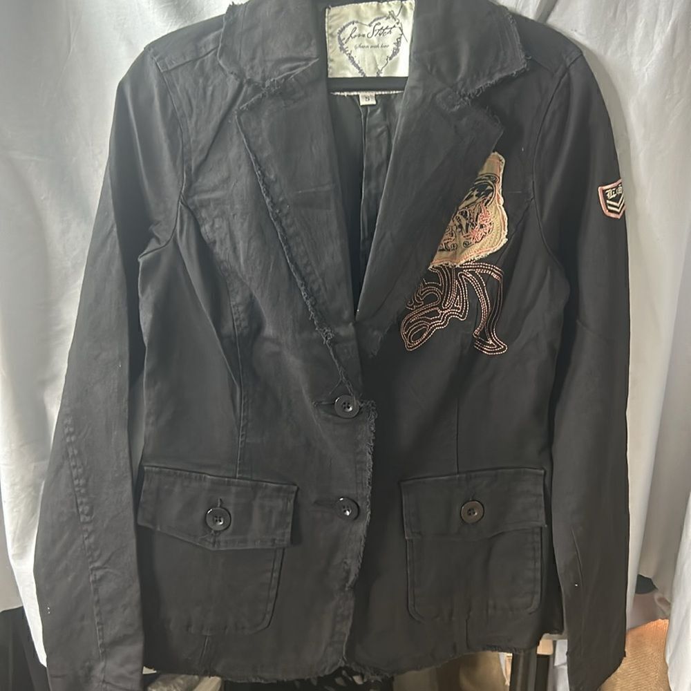 Love Stitch Jacket Small black jacket, NWT